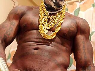 worshipping that huge hairy black cock with hallelujah johnson