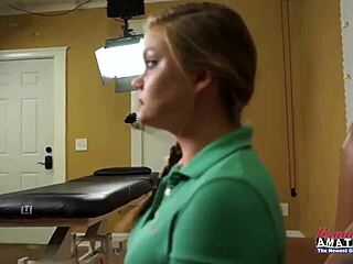 Skinny hotties Lauren and Pixie Pie share a dick for sucking and banging.