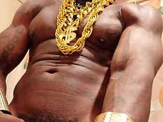 worshipping that huge hairy black cock with hallelujah johnson