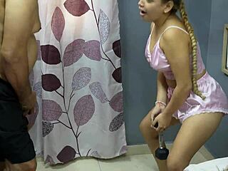 Horny Watch Of Stepson's Latina Stepmother's Workout And Luscious Pussy