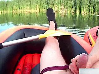 rafting handjob had me shocked at my cumload