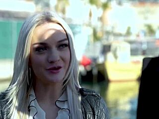 Nathalie, a beautiful blonde, enjoys ANAL pleasure