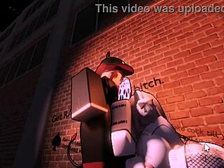 She was annoying, so I had to punish her hard as a bot in Roblox. No mercy for her antics!