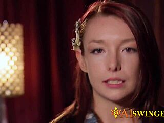 Swingers Kissing In Reality Group. Girlfriends Enjoying Naughty Fun.