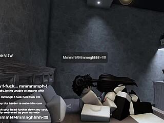 Gadis Kelinci Roblox Melompat Liar di Kontolku