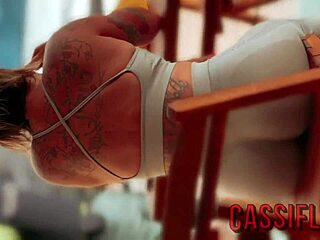 After gym, I flashed and showered with a monster cock personal trainer.