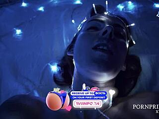 My stepsis surprises me at night with rough russian blowjob and deepthroat.