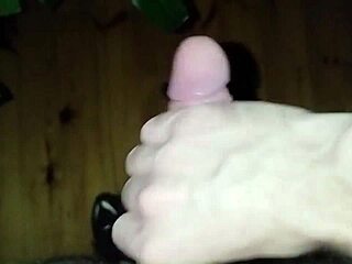 this young amateur does homemade solo masturbation and cums hard