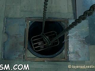 Punished Tight Pussy Fucking and Sucking in Bondage Hairless Scene