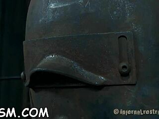 Punished Tight Pussy Fucking and Sucking in Bondage Hairless Scene