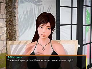 My new family episode with a brunette babe