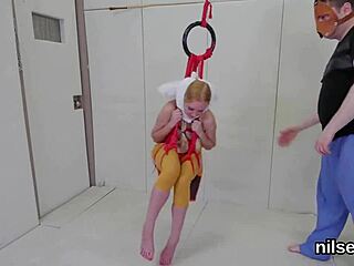 Peculiar sweetie endures extreme ass licking and anal therapy in bdsm asylum