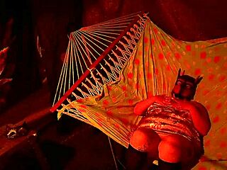 Getting Frisky In A Tent Fingering Her Wet Hole In A Hammock