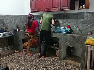 Fat neighbor shakes big ass in homemade roleplay