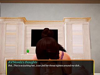 My new family episode with a brunette babe