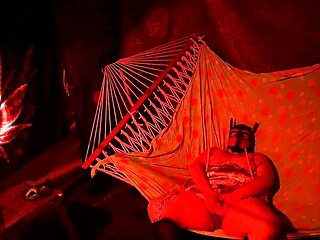 Getting Frisky In A Tent Fingering Her Wet Hole In A Hammock