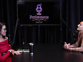 Redhead latina strips in lingerie outdoors