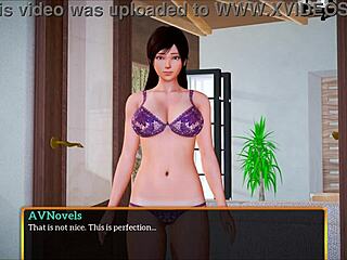 My new family episode with a brunette babe