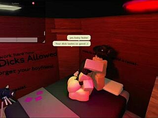 Roblox studio sex with cute friend, bent over rough