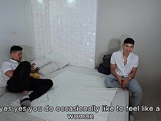 Gay couple tries quickie with Latina Dilan Clavijo