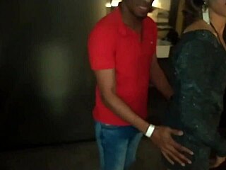 met the sexy black guy with big cock at swing party, fucked him all night