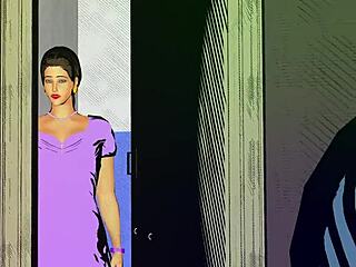 Step-son catches step-mother touching herself in bathroom.