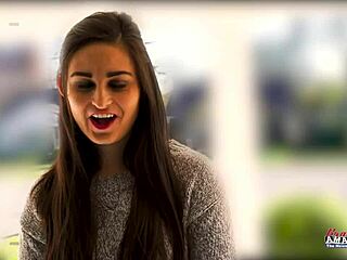 i watch brunette hottie elliot suck dick and get her wet pussy fucked deep, she swallows cum