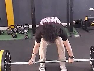 homemade fitness video with Maluma moaning in front 😊