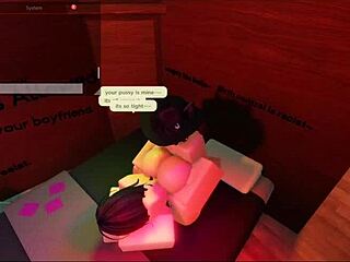 Roblox studio sex with cute friend, bent over rough