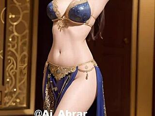 AI-Kunst von geiler indischer Bauchtänzerin ist der Hammer! 💃