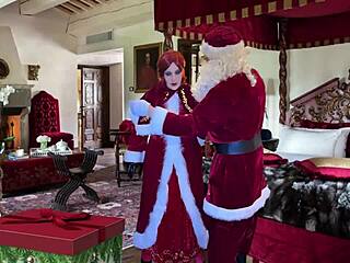 Granny Carmen's Shawty Seduces with Christmas Creampie