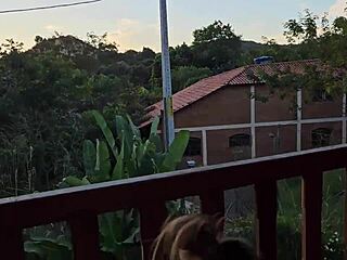 my mouth filled with cum after sucking his cock deep in the airbnb cabin