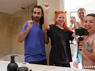 homemade couple explores submission in silky settings.