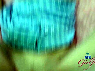 maria anjel feels so intimate sucking cock deep and giving footjob. her pretty girlfriend watches homemade.