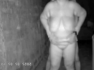 hidden camera catches stepmom banging stepson in alley