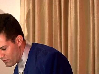 two hot babes get probed and dicked by a handsome stud.