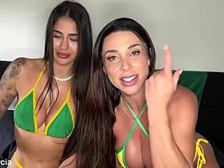 Obsesionado con follar brasileñas calientes Luiza Marcato y Gih Ribeiro