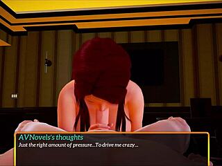 My new family episode with redhead cowgirl riding