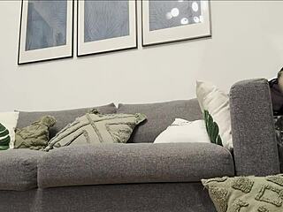 Skinny Petite 18+ Girlfriend Shows PUSSY at Casting, No Panties, Legs SPREAD!