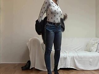 Raven May performs sucking and choking deepthroat blowjob on black cock in interracial pov casting