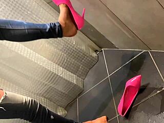 Desperate pee in jeans before he pees on my ass and gets a blowjob