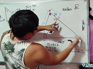 Wow, asian teacher teaches sexual math in bedroom!