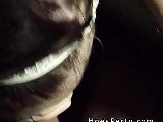 Three amateurs engage in hardcore fucking and licking at a lively party, showcasing big cocks in pov