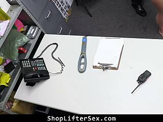 Teen Thief Strikes Deal with Perverted Mall Officer!