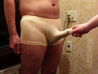 Weak Cock Rubbed Roughly on Glans for Hours Until Cumshot