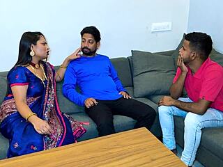 Step Brother-In-Law Called Boy For Sister-In-Law's Big Natural Tits And Ass