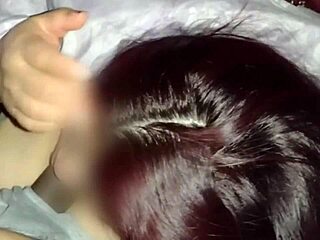 Hey, sucking my neighbor’s tasty cock during movie night!