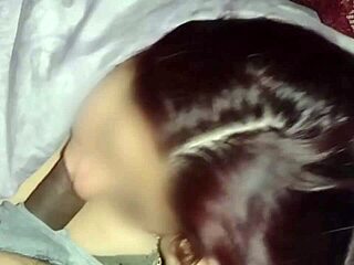 Hey, sucking my neighbor’s tasty cock during movie night!