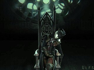 Lady Maria Rides Monster Cock in Astral Clocktower Creampie Scene