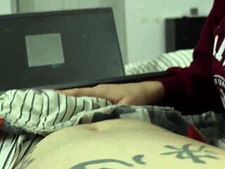 Petite Redhead Meia-Irmã Sucks My Cock In POV